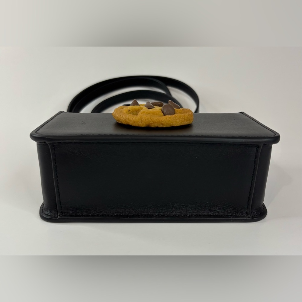 Puppets and Puppets Mini Cookie Top Handle Black Bag - Picture 9 of 14